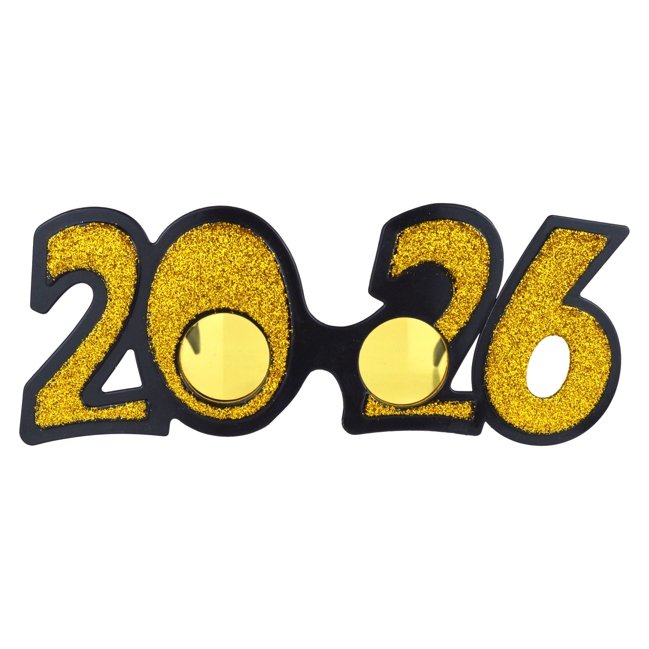 New Year Plastic Glasses Gold, 1 Piece, Festive Decorations, Way to Celebrate Style, Adult