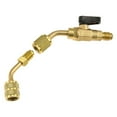Air Conditioner Angled Ball Valve Adapter Fitting for R410A R134A R22
