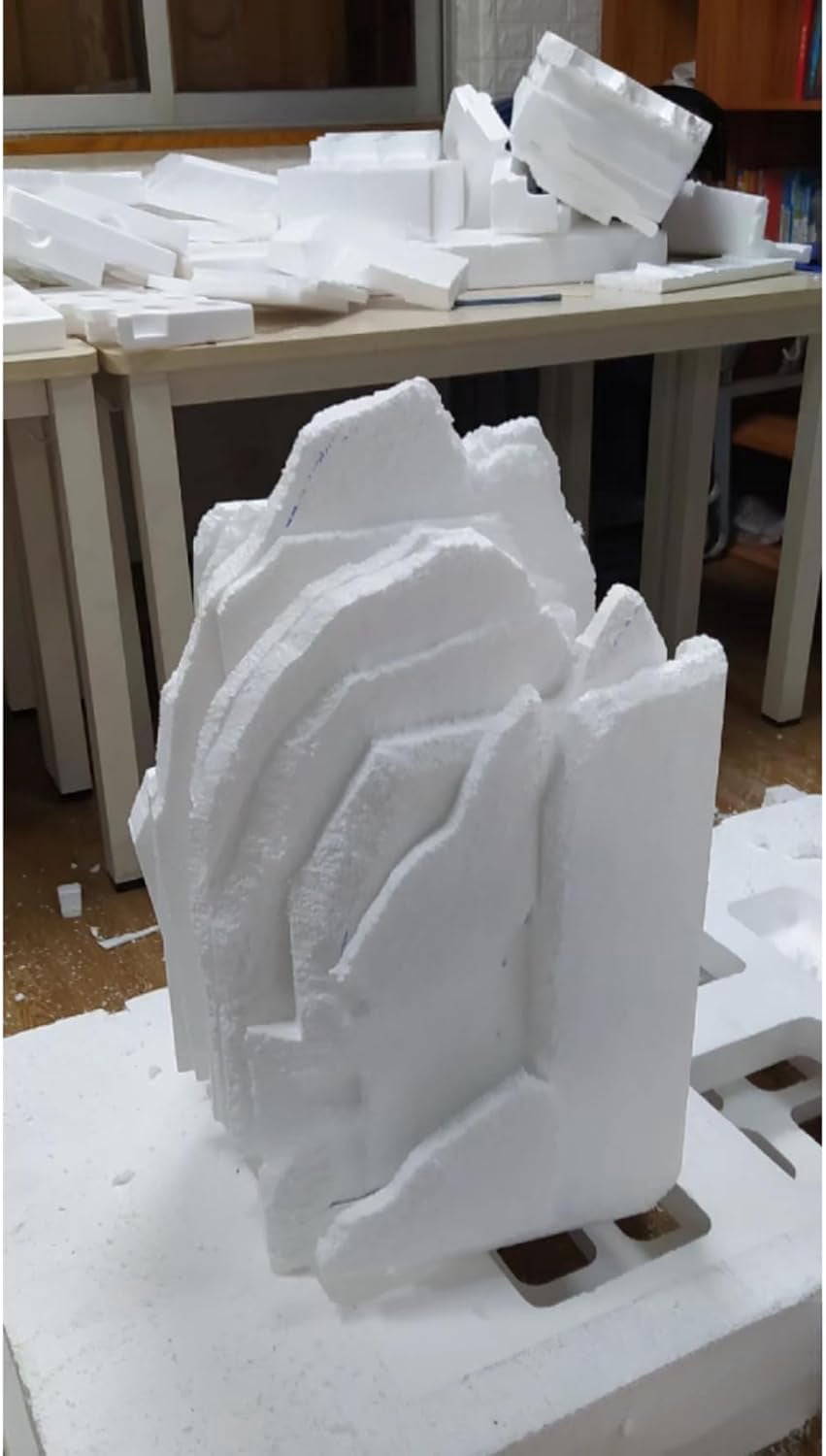 12X8X1 Inch Craft Foam Blocks 4 Pack Polystyrene Sheet Rectangle for Arts School Projects Sculptures Floral Arrangements Modeling and Centerpieces