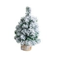 thumbnail image 4 of de Navidad artificial con copos de nieve, miniárbol de Navidad para escritorio, centro de mesa, de Navidad para dormitorio, sala de estar, 20x20x40cm, 4 of 10