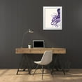 thumbnail image 3 of Fab Funky 12x14 White Modern Wood Framed Museum Art Print Titled - Octopus Purple and Cream a, 3 of 4