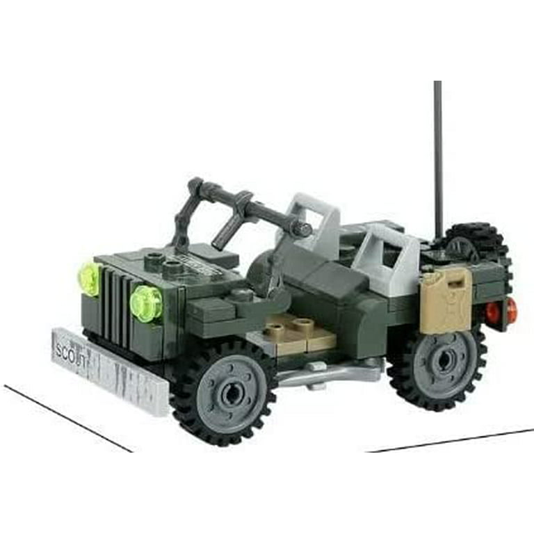 JEEP LEGO SLUBAN TOY CHAR PERSONNAGES ARMEE GUERRE ARMY US JOUET 1944