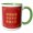 Green/White, variant on 3drose, Chinese Blessings for Happy New Year with Peace Luck and Good Fortune, 11oz Mug