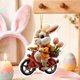 thumbnail image 5 of Uuiauoio Easter Decorations Acrylic Hanging Ornaments Bunny Flower Garland Designs Crafts Mini Rabbit Hanging Pendants for Easter Theme Decoration Supplies, 5 of 7