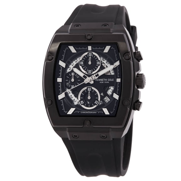 Kenneth Cole New York Chronograph Quartz Black Dial Men's Watch KCWGO0067603