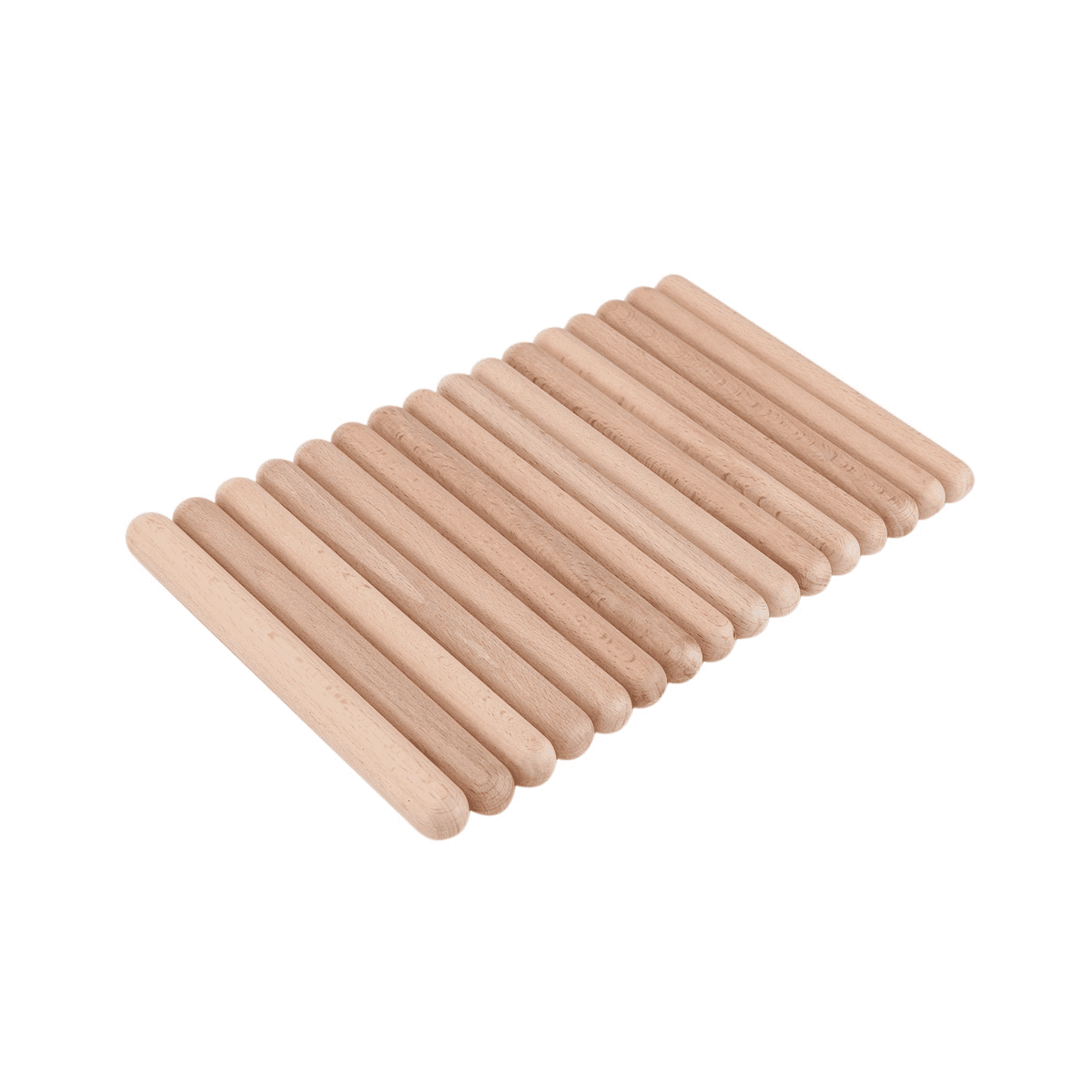 64 Pairs Classical Wood Claves Musical Percussion Instrument Natural Hardwood Rhythm Sticks Percussion Rhythm Sticks