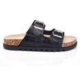 thumbnail image 2 of Women's Slide Sandals Comfort Footbed Flat Sandal Open Toe Sandal for Women Slip On with Comfortable Arch Support, 2 of 4