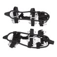 thumbnail image 4 of Crampons d'Escalade, Crampons en Acier Inoxydable Haute Dureté Excellente Traction Neige Glace avec Sac de Rangement pour Randonnée pour Extérieur Noir, Argent, 4 of 7