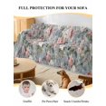 thumbnail image 4 of Vintage Spring Floral Couch Cover for Dogs, Summer Botanical Watercolor Washable Sofa Covers Slipcover for Pets Dogs Futon Cover, Couch Recliner Covers, Oversized Chair Slipcover 71"x91", 4 of 9