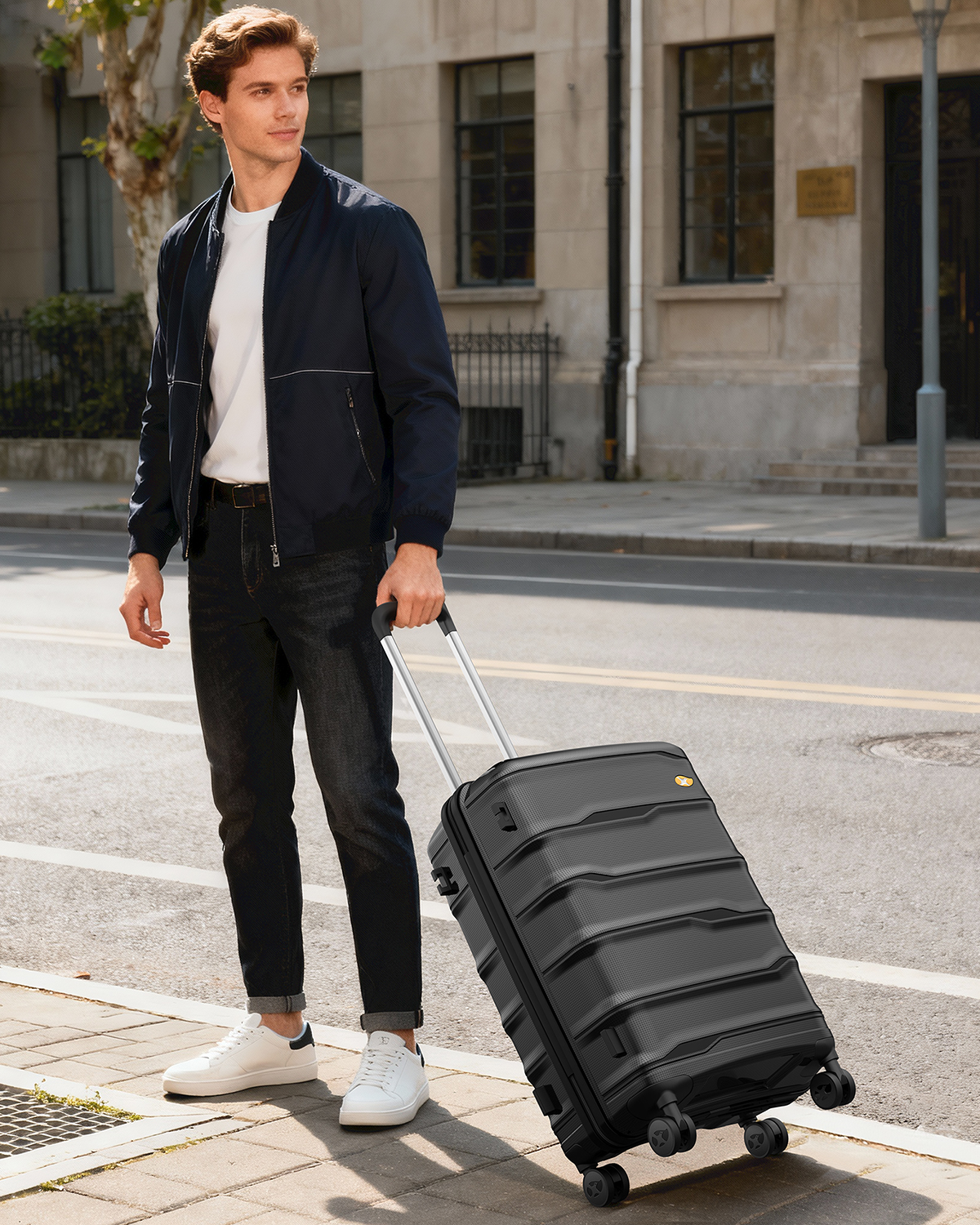 MGOB Carry On Luggage 22x14x9” Airline Approved, Hard Shell Suitcase with Spinner Wheels, PP Lightweight Luggages with TSA Lock, Carry On Suitcase 20 Inch