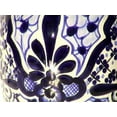 thumbnail image 2 of Blue Mermaid Talavera Flower Vase, 2 of 3