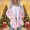 Pink, variant on Fleece Jacket Women,Women's Winter Coats Fashion Printed Warm Pullover Shoulder Down Jacket Long Sleeved Top