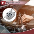 thumbnail image 2 of Enfriador de aceite del motor Unique Bargains para Jeep Compass 2017-2020, enfriador de aceite de transmisión No.05048119AD/5048119AA, aleación de aluminio, 1 Pcs, 2 of 6