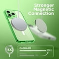 thumbnail image 6 of Magnetic for iPhone 14 Pro Max Case, [Compatible with MagSafe] [Full Camera Protection] Shockproof Protective Slim Translucent Matte Phone Case for iPhone 14 Pro Max 6.7'', Clear Green, 6 of 15