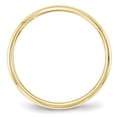 thumbnail image 3 of Solid 10k Yellow Gold 2mm Half Round Wedding Band Size 10.5, 3 of 5