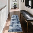 thumbnail image 3 of Washable Kitchen Runner Rug 2x5 ft, Modern Abstract Textured Kitchen Runner Rug, Non Slip Soft Low Profile Rug with PVC Backing for Kitchen Sink, Hallway & Laundry Room, 3 of 6