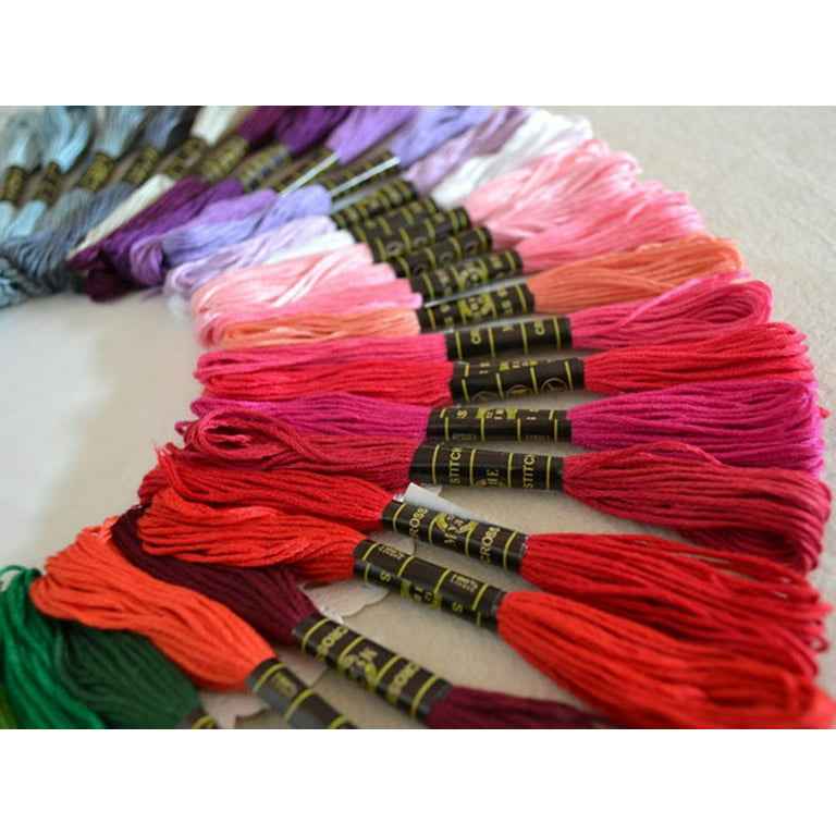 Thread Cross Stitch Floss 477 Colors Floss Skein Cross Stitch DIY Silk –  LMKee Crafts