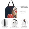 thumbnail image 2 of Horeoi Casino Poker Chips Pattern Lunch Bag for Work Picnic Travel Use Thermal Tote with Front Pocket for Women Men Students, 2 of 7