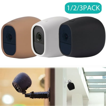 - EEEKit Silicone Skins Cover Protective Skin for Arlo Pro, Arlo Pro 2 Smart Security Wire-Free Cameras-Black/White/Brown-1/2/3 Pack
