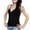 Black, variant on Ladies Summer Leisure Soft Adjustable Shoulder Strap Chest Pad Sling Vest Long Womens Coats Womens Long Vests Lightweight Vest Flannel Instructor Vest Lay D down Mid Heated Vest Women E Vest for Women