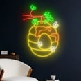thumbnail image 4 of Handmadetneonsign Bee Honeycomb Neon Sign, Honey Bee Led Sign, Honeycomb Bee Led Light, Flying Bee, 4 of 5