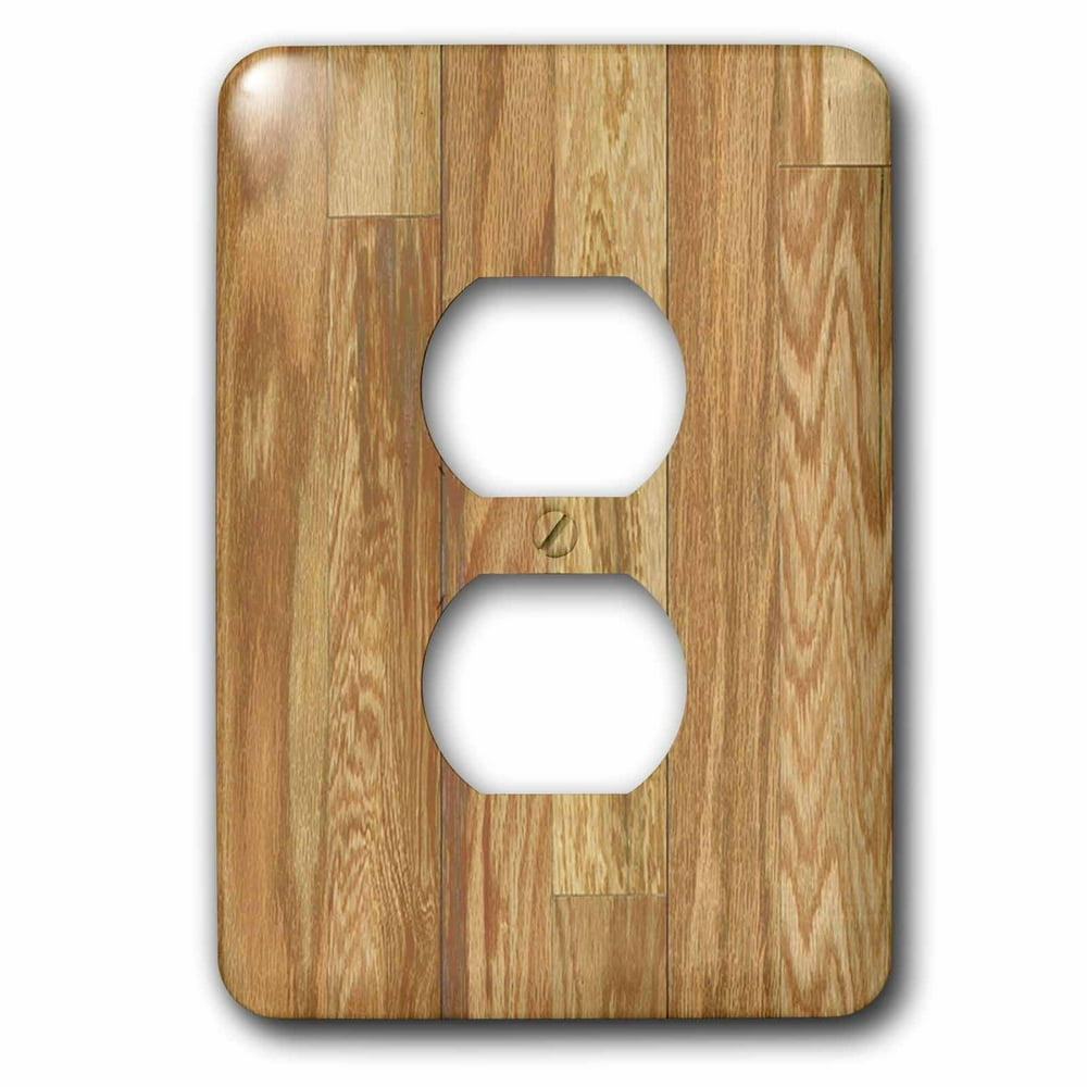 3dRose Oak Natural Hardwood 2 Plug Outlet Cover (lsp_149887_6