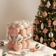 thumbnail image 5 of 30 Piece Flocked Christmas Ornaments Balls Christmas Decoration Set Multiple Styles Of Christmas Tree Decorations, 5 of 9