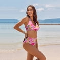 thumbnail image 4 of YDLCAFD Easter Women's Fresh Printed Quick Drying Strap Bikini Split Swimsuit, 4 of 7