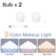 thumbnail image 1 of LED Maskeup Mirror Light Full Backlit Mirror USB Dimmle Table Mirror with Light 3 Colors Lights ,Widely Use, 1 of 7