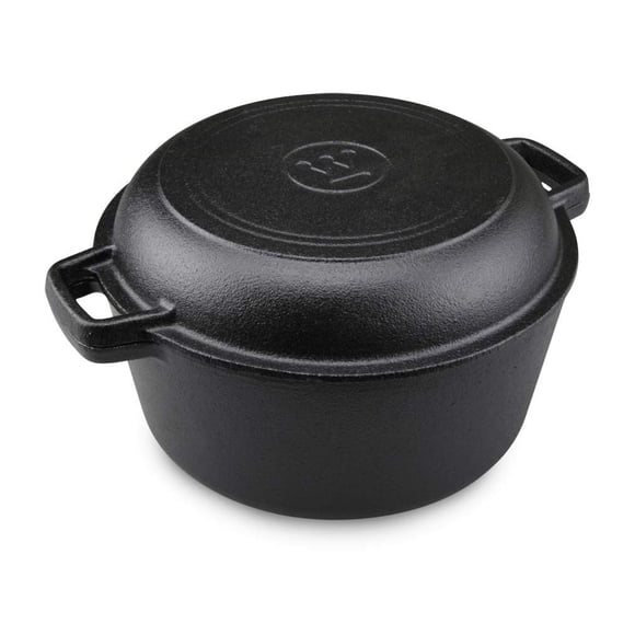Westinghouse Olla Holandesa De Hierro Forjado Con Tapa Doble Uso 4.7L Con Tapa De 26cm