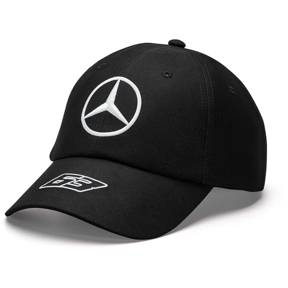 Mercedes AMG Petronas F1 George Russell Dad Baseball Hat - Black/White/Blue
