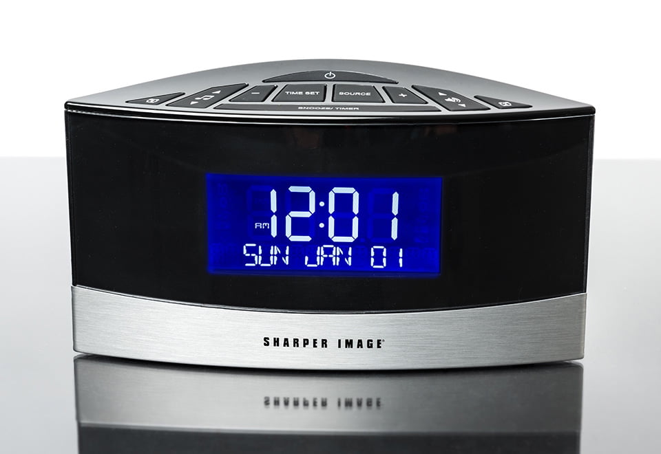 Sharper Image Wake Up Light Alarm Clock Radio With Soothing Sounds