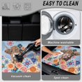 thumbnail image 5 of Yuyamidu Highland Cow Floral Car Trunk Mat 29" x 39", Universal Cargo Liner, Scratchproof Full Protection Fits for Most Cars and SUV, 5 of 7