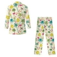 thumbnail image 5 of Xoenoiee Tropical Hibiscus Palm Tree Print Kids Suit 2 Piece Boys Tuxedo Suit Ring Bearer Outfit for Wedding Slim Fit Jacket Pants Set, 6-7 Years, 5 of 7