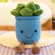 thumbnail image 2 of Muñeca de peluche con dibujos animados de plantas suculentas, 23 cm, 2 of 2