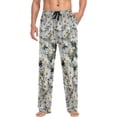 thumbnail image 4 of Floral Daisy Pattern Ghost Pajama Pants, Men's Lounge Pants Light with Drawstring and Pockets, Christmas New Year Birthday Father's Day Gifts, X-Large, 4 of 7