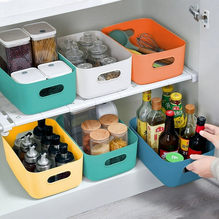 8 Pack Storage Bins, Large Plastic Storage Box With Handle For Pantry  Organization And Storage, Perfect Containers For Freezer Organizer,  Kitchen, Cabinets, Bathroom