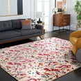thumbnail image 4 of SAFAVIEH Evoke Peregrine Abstract Area Rug, Ivory/Red, 3' x 5', 4 of 10