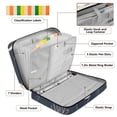 thumbnail image 4 of Haosy Accordion File Organizer Zipper Binder 500 Sheet 6-Tab Expanding File Folder Multi-Pocket 1.2 Inch 3 Ring Cartoon Sitting Panda, 4 of 7