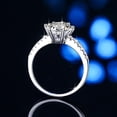 thumbnail image 4 of Apaison 925 Sterling Silver Shiny 1 Carat Moissanite Women Ring - Bridal Wedding Engagement Jewelry Gift, 4 of 7