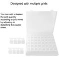 thumbnail image 4 of Sonew Plastic Storage Box Organizer Container Adjustable Divider Removable Grid Compartment for Jewelry Beads Earring Container Tool Fishing Hook Small Accessories (56 grids, transparent), 4 of 8
