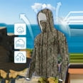 thumbnail image 4 of Dagegui Sun Shirts for Men Camouflage UV Protection Hoodie with Built-in Face Cover UPF 50+ Long Sleeve Hooded Tops Breathable Summer Fishing Tees 002 Camouflage S, 4 of 9