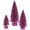 Magenta, variant on Vickerman 5"/7"/9" Mocha Glitter Oval Artificial Christmas Tree, Unlit