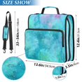 thumbnail image 3 of Water-Resistant 3-Ring Binder Organizer with Multiple Pockets Zipper Binder Bag for Office Pastel Blue Dandelions, 3 of 8