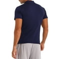 thumbnail image 4 of vastwit T-Shirt à Col Montant pour Homme à Manches Courtes Demi-Col Roulé sous-Vêtement Décontracté Basique Ajusté Léger Uni Bleu G, 4 of 7