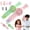 Green+pink, variant on Magic Colorful Smoke Bubble Machine, Rechargeable Automatic Electric Fog Bubble Machine, Colorful Lights & Music for Summer Birthday