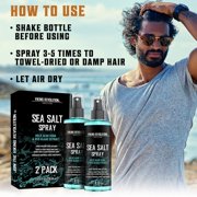 Viking Revolution - Sea Salt Spray for Hair Men - Surf Men Hair Spray to Add Volume & Texture - 2 Packs, 8 Oz