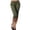 Army Green, variant on Fesfesfes Fashion Women Pants Plus Size Solid Button Zipper Casual Pants Calf-Length Trousers