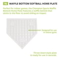 thumbnail image 4 of Champion Sports-96 Heavy-Duty Rubber Home Plate, White 16" x 17" x 1", 4 of 6