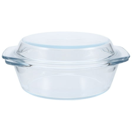 RENACLIPY Renaclipy Glass Cookware with Lid, Transparent, Heat-Resistant, Ideal for Home Cooking and Storage